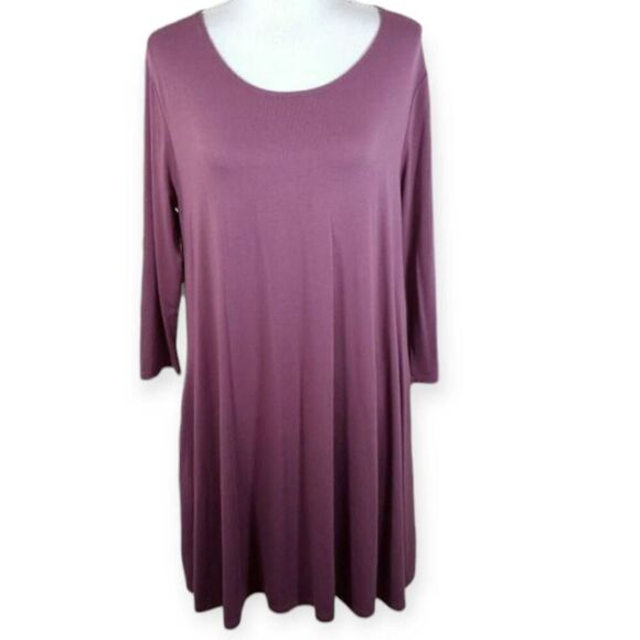 NY&CO PURPLE DRESS SZ.L EUC - Picture 1 of 6